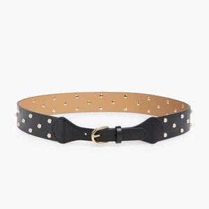NWT Kate Spade New York Faux Pearl Belt Medium, BLACK